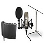 Rode Recording Microphone Package With NT1-A Condenser Microphone, SM6 Shockmount, Pop Filter, CAD VS1 Vocalshield, Boom Stand and 20' XLR Cable