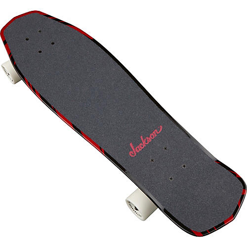 Red & Black Swirl Skateboard