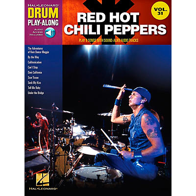 Hal Leonard Red Hot Chili Peppers Drum Play-Along Vol. 31 Book/Audio Online