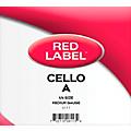 Super Sensitive Red Label Series Cello A String 1/2 Size, Medium1/4 Size, Medium
