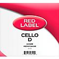Super Sensitive Red Label Series Cello D String 1/4 Size, Medium1/2 Size, Medium