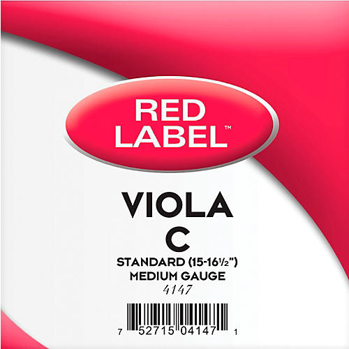 Super Sensitive Red Label Series Viola C String 15 to 16-1/2 in., Medium