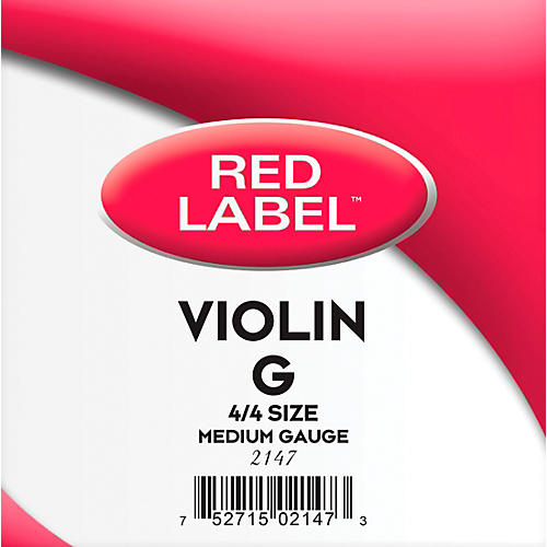 Super Sensitive Red Label Series Violin G String 4/4 Size, Medium