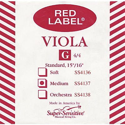 Super Sensitive Red Label Viola G String