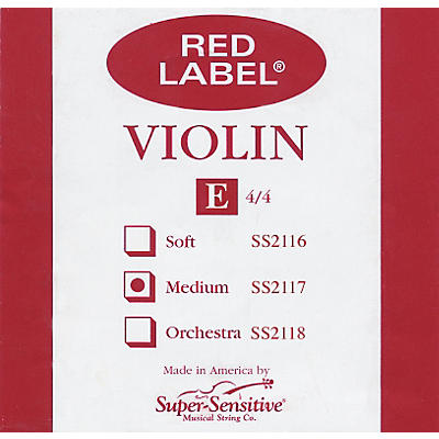 Super Sensitive Red Label Violin E String