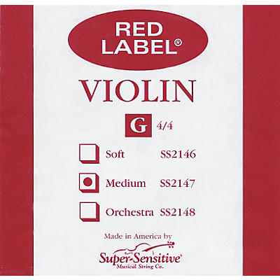 Super Sensitive Red Label Violin G String