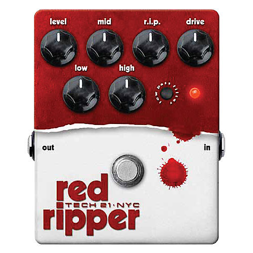 Red Ripper Distortion Bass Effects Pedal