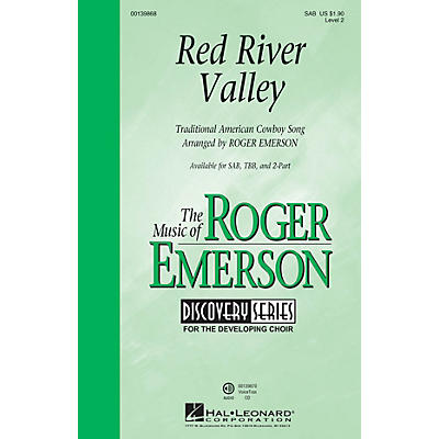 Hal Leonard Red River Valley (Discovery Level 2) SAB arranged by Roger Emerson