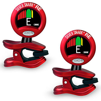 Snark Red Silver Snark Rechargeable Clip-on Tuner 2-Pack