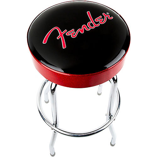 Red Sparkle Logo Barstool