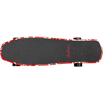 Jackson Red and White Crackle Skateboard