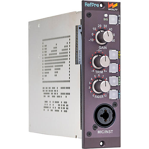 Wolff Audio RefPre 500 Series Microphone & Instrument Preamp