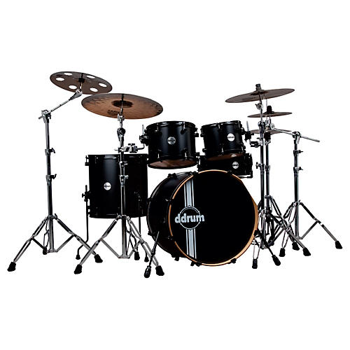 ddrum Reflex RSL 5-Piece Shell Pack Condition 1 - Mint Satin Black Lacquer