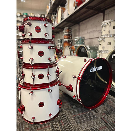 ddrum Reflex Red Series Drum Kit Gloss White