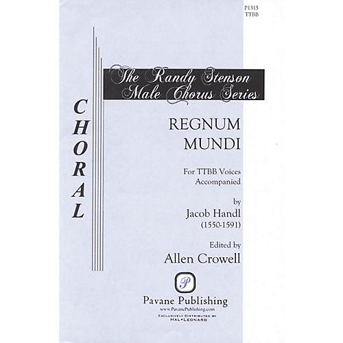 PAVANE Regnum Mundi TTBB A Cappella composed by Jacob Handl
