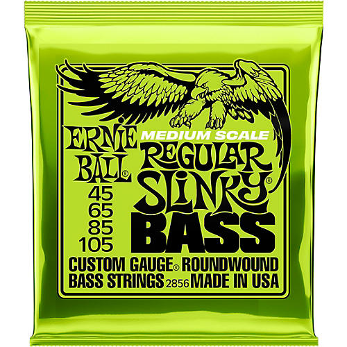 Ernie Ball Regular Slinky Nickel Wound Medium Scale Bass Strings