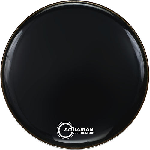 Aquarian Regulator Black Drum Head Black 22 in.