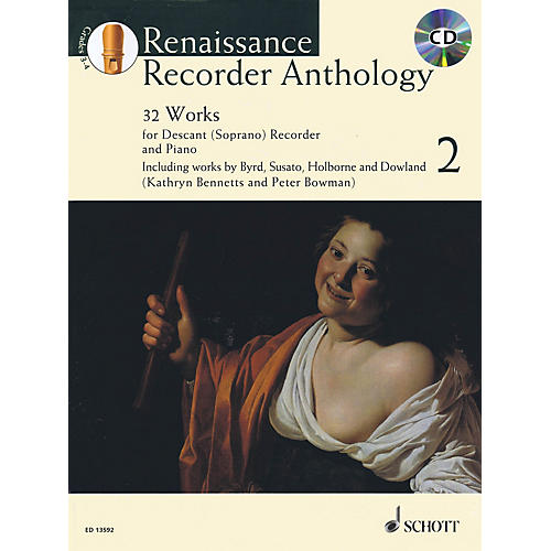 Renaissance Recorder Anthology Volume 2 Woodwind Series Softcover with CD