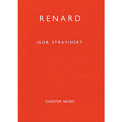 CHESTER MUSIC Renard (Miniature Score) TTBB Composed by Igor Stravinsky