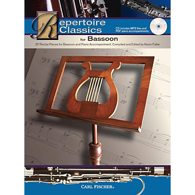 Carl Fischer Repertoire Classics for Bassoon (Bassoon & Piano Accompaniment) Book/CD