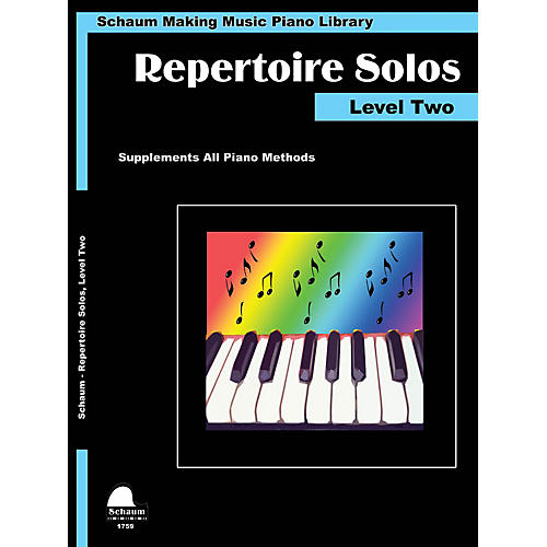 SCHAUM Repertoire Solos Level Two Educational Piano Book by Wesley Schaum (Level Late Elem)