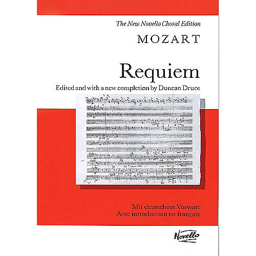 Novello Requiem K.626 Vocal Score Composed by Wolfgang Amadeus Mozart