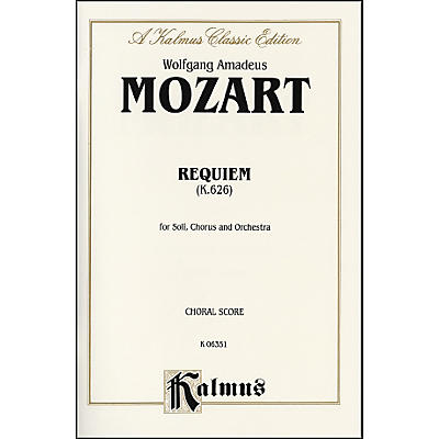 Alfred Requiem Mass K. 626 SATB with SATB Soli Choir
