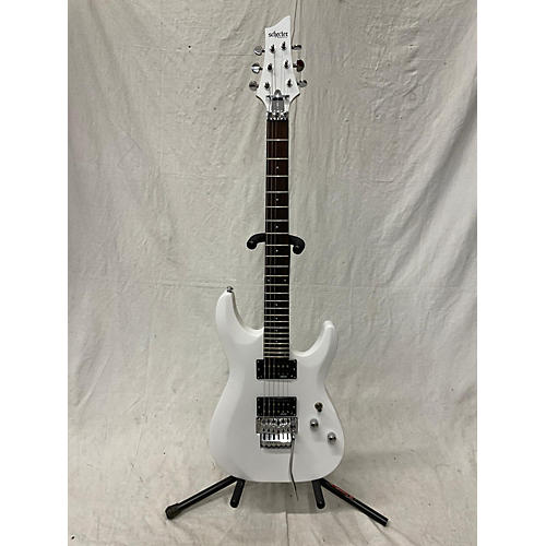 Schecter Guitar Research Research C-6 Deluxe Solid Body Electric Guitar White