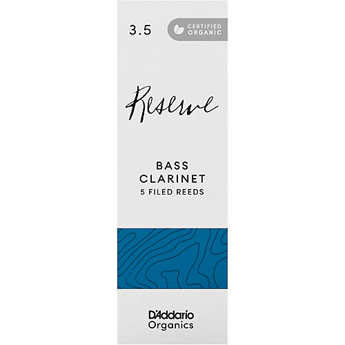 D'Addario Woodwinds Reserve, Bass Clarinet Reeds - Box of 5 3.5