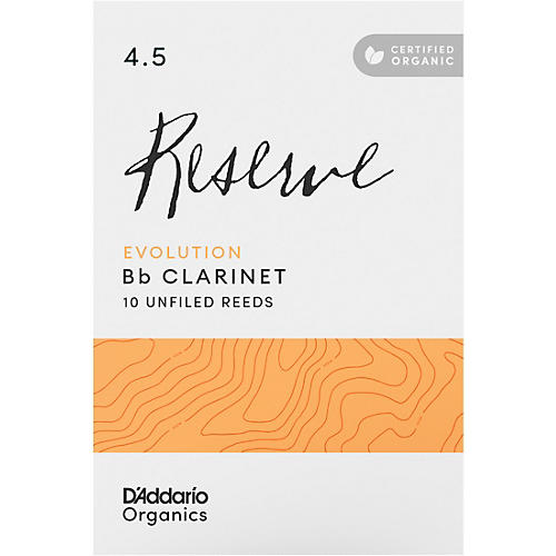 D'Addario Woodwinds Reserve Evolution, Bb Clarinet - Box of 10 4.5