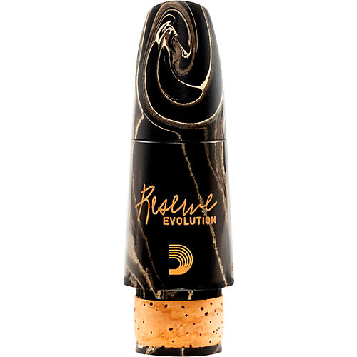 D'Addario Woodwinds Reserve Evolution Clarinet Marble Mouthpiece 1.08 mm Black