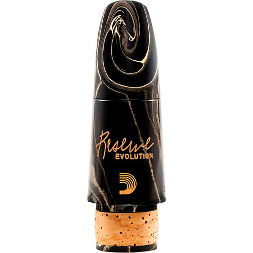 D'Addario Woodwinds Reserve Evolution Clarinet Marble Mouthpiece, EV10 1.08 mm Black