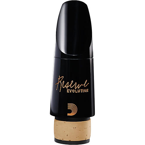 D'Addario Woodwinds Reserve Evolution Mouthpieces - Bb Clarinet - E 1.08mm, Medium-Long Facing, European Pitch 442Hz Condition 2 - Blemished 1.08 mm, Black 194744322242