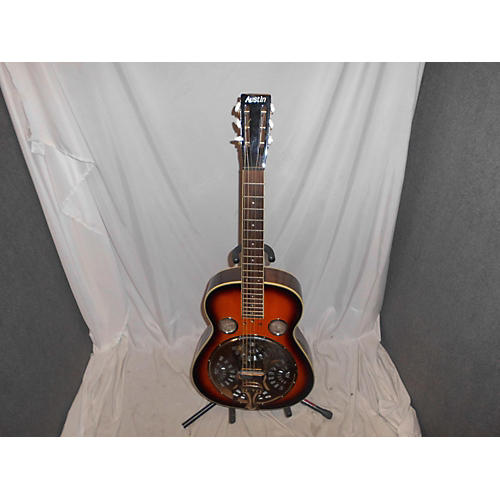 Austin Resonator Acoustic Guitar Natural Musician's Friend