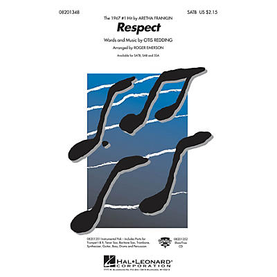 Hal Leonard Respect SAB by Aretha Franklin Arranged by R Emerson