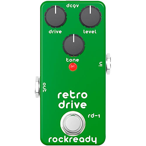 rockready Retro Drive Mini Guitar Effect Pedal Kelly Green