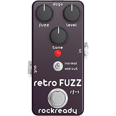 rockready Retro Fuzz Mini Guitar Effect Pedal