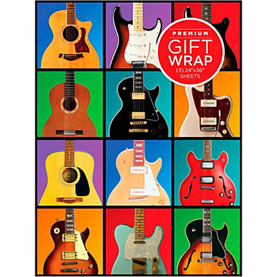 Hal Leonard Retro Guitar Wrapping Paper