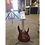 Used Ibanez Rg421 Solid Body Electric Guitar Crimson Red Trans