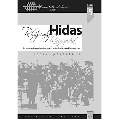 Editio Musica Budapest Rhapsody for Bass Trombone and Wind Band Concert Band Composed by Frigyes Hidas