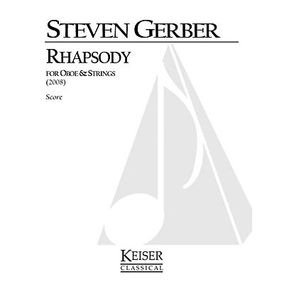 Lauren Keiser Music Publishing Rhapsody for Oboe and Strings LKM Music Series by Steven Gerber