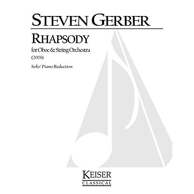 Lauren Keiser Music Publishing Rhapsody for Oboe and Strings (Oboe and Piano Reduction) LKM Music Series by Steven Gerber