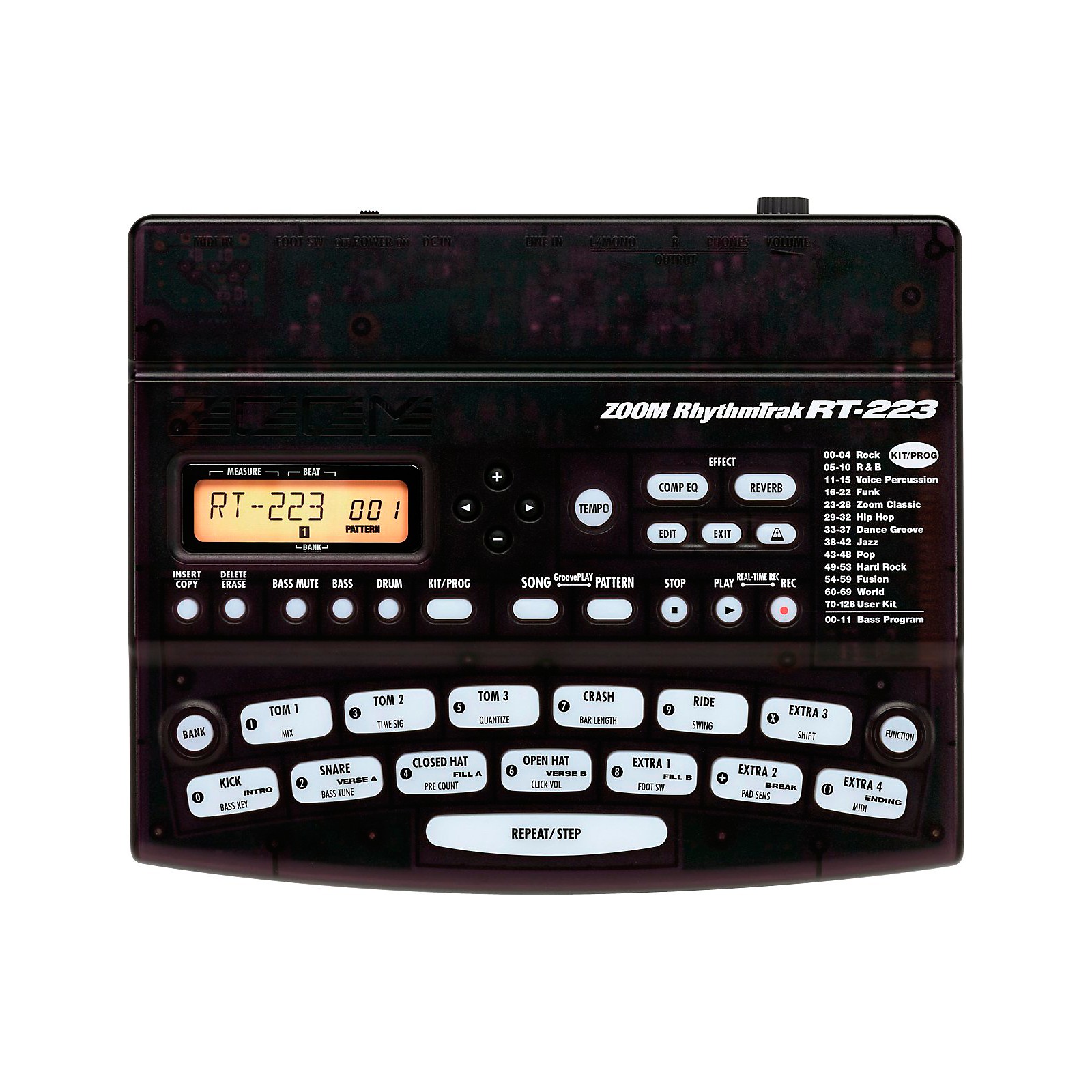 Zoom RhythmTrak RT- 223 Drum Machine | Musician's Friend