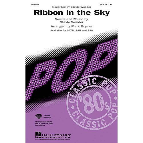 Hal Leonard Ribbon in the Sky SATB by Stevie Wonder arranged by Mark Brymer