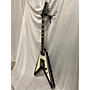 Used Epiphone Richie Faulkner Flying V Custom Solid Body Electric Guitar Black and White