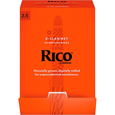 Rico Rico Rca0125B50 Bb Clarinet Reeds #2.5 Box 50