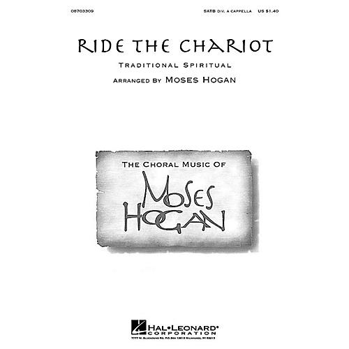 Hal Leonard Ride the Chariot SATB a cappella arranged by Moses Hogan