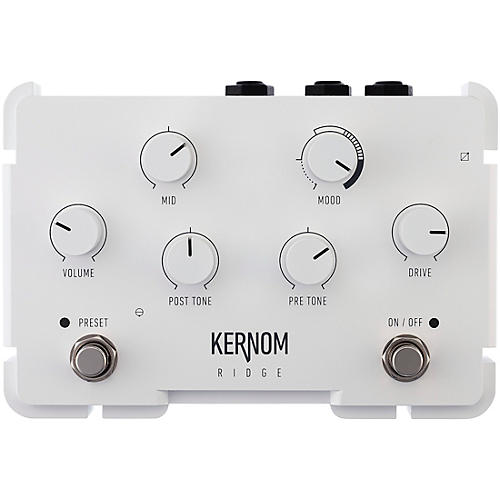 Kernom Pedals Ridge Overdrive Effects Pedal White