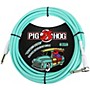 Pig Hog Right Angle Instrument Cable 20 ft. Seafoam Green