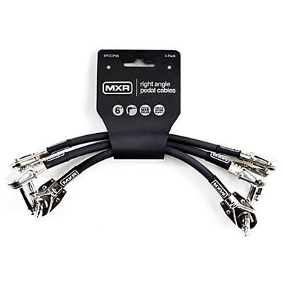 MXR Right Angle Patch Cable 3-Pack -